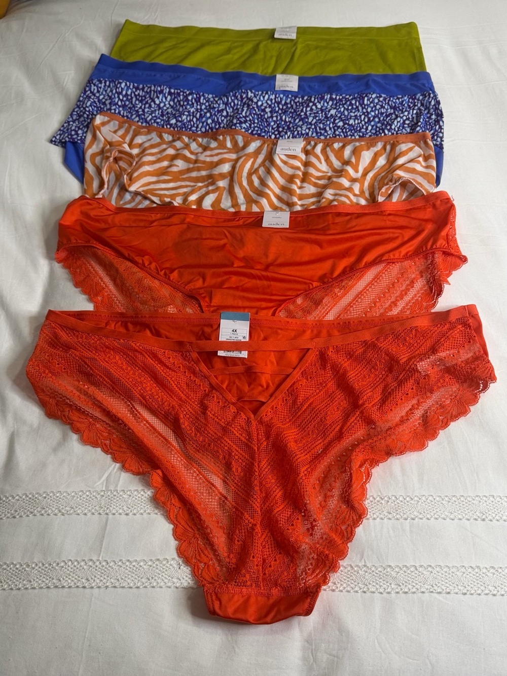 five Auden intimates Plus Size Panties